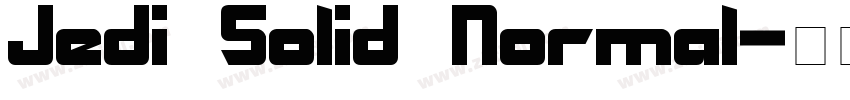 Jedi Solid Normal字体转换
